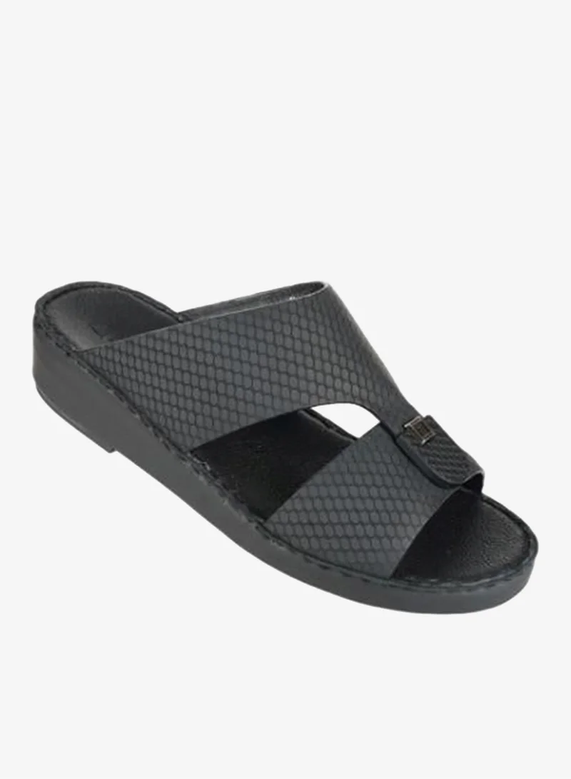 barjeel uno 008-3517 Barjeel Uno Mens Arabic Sandals  B-2024 Black