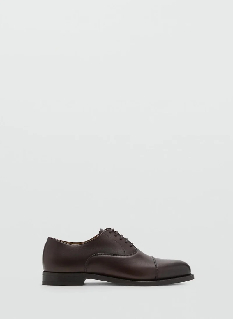 مانجو مان Oxford style leather shoe