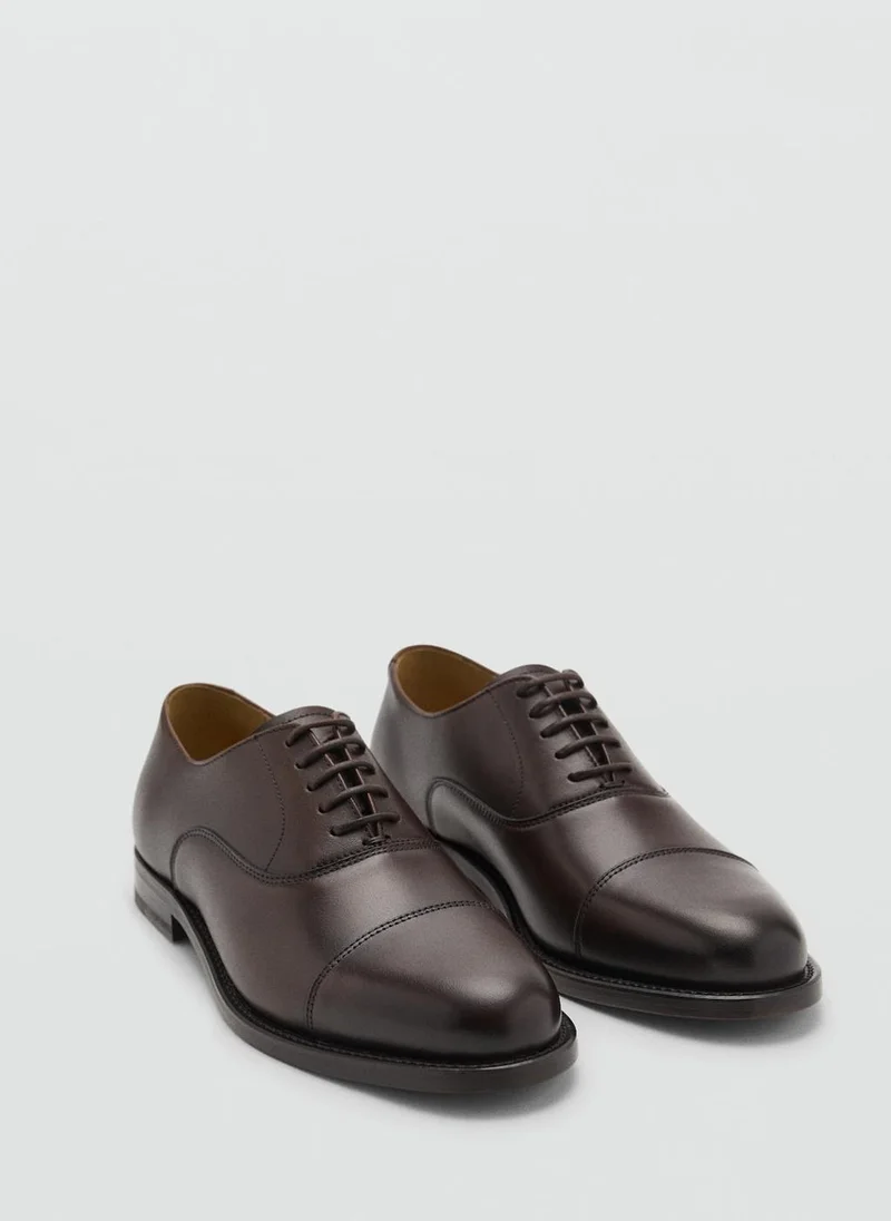 مانجو مان Oxford style leather shoe