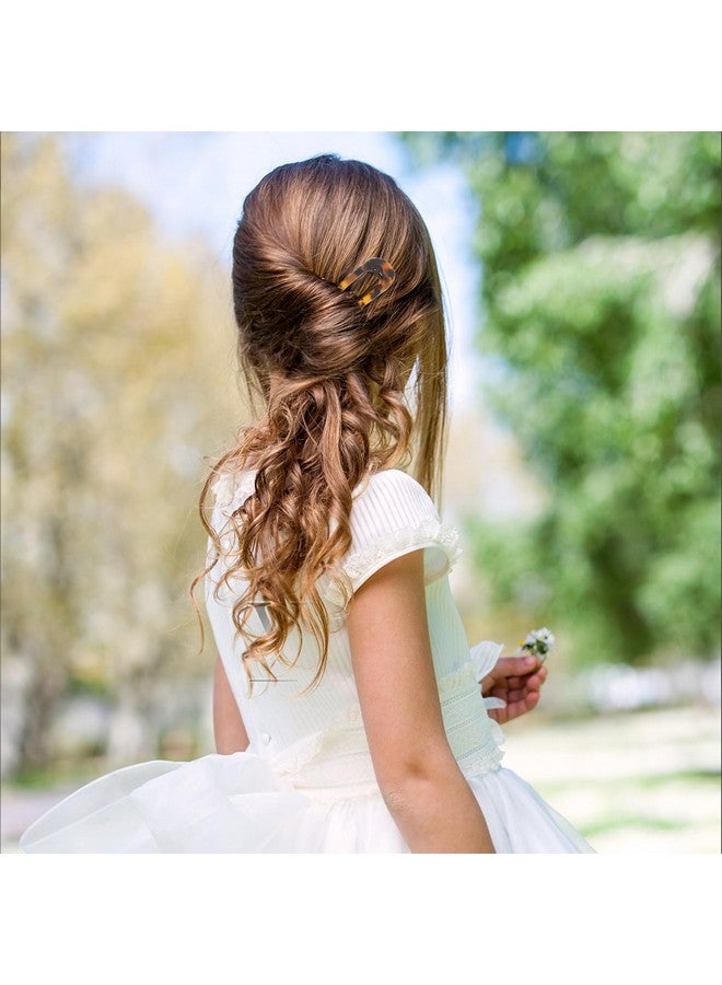 Benefree Elevate Your Style With Benefree French Hair Pins 2Pack Of 4.72Inch Tortoise Shell Ushape Hair Forks Classic Cellulose Acetate Bun Hair Sticks Chignon Vintage Hairstyle Accessories - Image 4