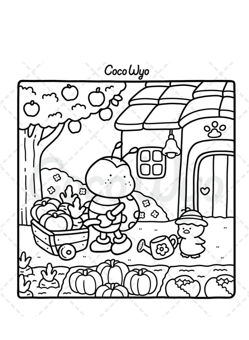 أصدقاء الدفء: كتاب تلوين علاجي للكبار والمراهقين – شخصيات حيوانية ساحرة بتصميمات بسيطة مهدئة مع تمرينات تركيز ذهني (سلسلة أصدقاء مريحة) ﻿ ﻿ - Image 3