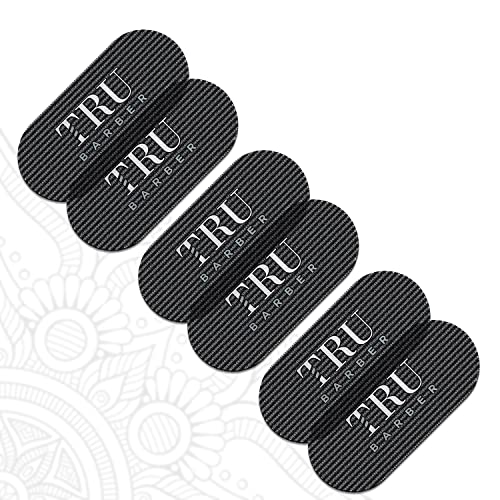 TRU BARBER HAIR GRIPPERS ® BUNDLE PACK 6 PCS for Men and Women - Salon and Barber, Hair Clips for Styling, Hair holder Grips (Black) - Image 1