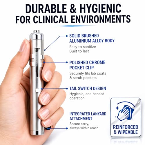Magicwand Pen Torch Bright LED Pocket Torch for Doctors ⦗2 Pcs⦘,Nurses & Medical Students – Lightweight Moon Torch for Clinical Use - Image 4