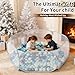 Heopeis Kids Ball Pit Large Pop Up Toddler Ball Pits 47inches Play Tent for Toddlers Girls Boys for IndoorOutdoor Play Tent with Carry Tote Balls Not Included Gray - Image 4
