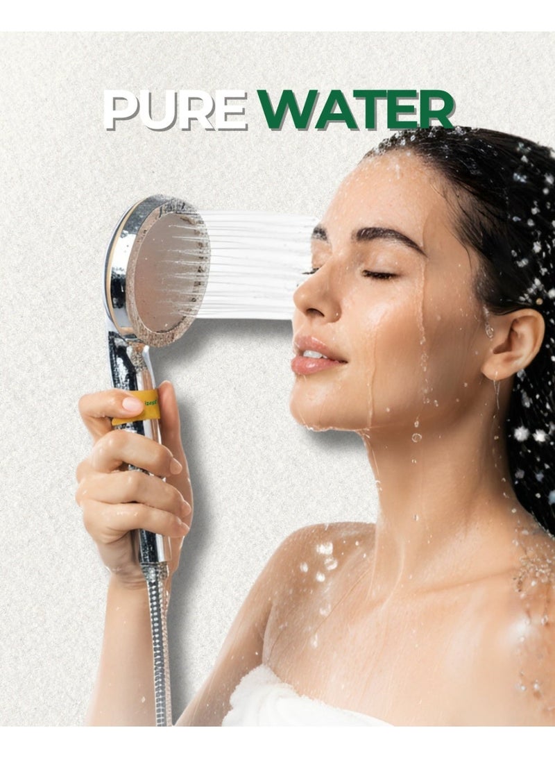 هليزست رأس دش أيوني من هيلايزيست مع فلتر – نظام لتنقية المياه لبشرة وشعر أكثر صحة – باللون الكرومي - Image 2