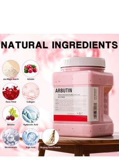 DR.MEINAIER Vajacial Hydro Alpha Arbutin Jelly Mask Powder for Face, Jelly Mask for Facials Professional, Jelly Facial Mask for Teens and Women. Jelly face mask. (Arbutin)  - Image 3