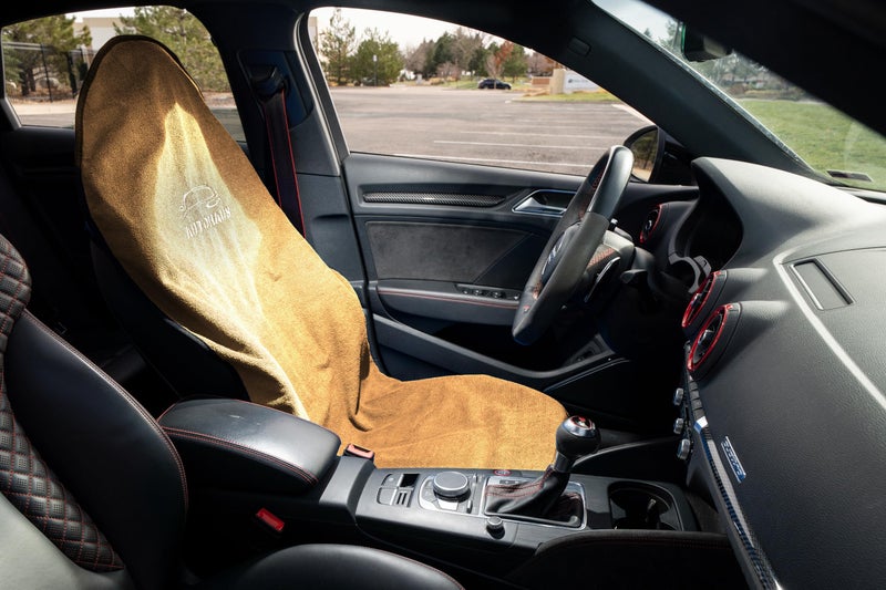 Auto Haus Waterproof Car Seat Towel Cover, Towel that Goes Over Car Seat for Sweat Protection, Quick-Dry Microfiber, Non-Slip Backing, Machine Washable, Fits Cars SUVs Trucks - Image 2
