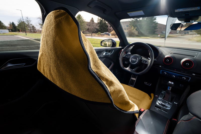 Auto Haus Waterproof Car Seat Towel Cover, Towel that Goes Over Car Seat for Sweat Protection, Quick-Dry Microfiber, Non-Slip Backing, Machine Washable, Fits Cars SUVs Trucks - Image 4