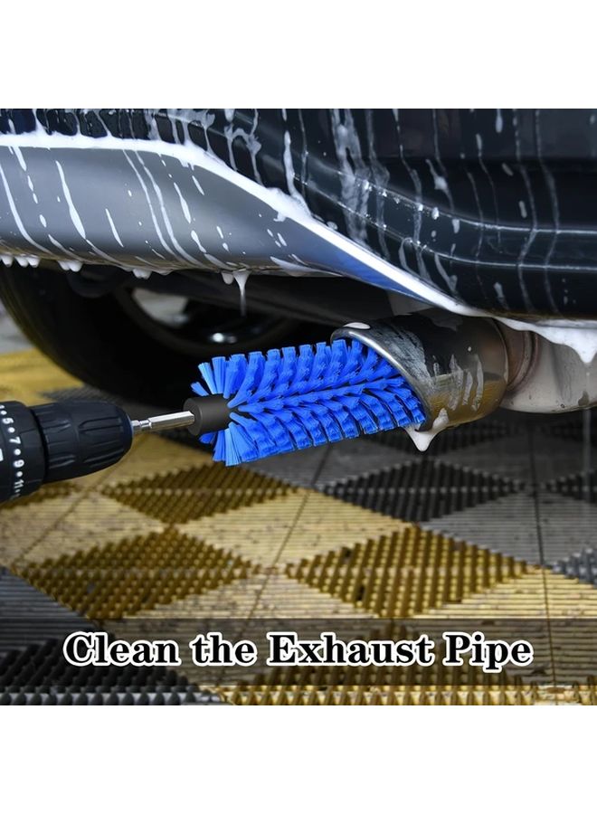 Upgraded Green Car Maintenance Rim Cleaning Brush For Wheel Detailing - Image 4