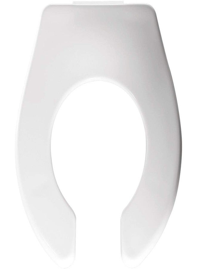 BEMIS BB955CT Commercial Heavy Duty Open Front Baby/Toddler Plastic Toilet Seat without Cover, For Schools and Daycares, White - Image 1