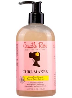 Camille Rose Curl Maker Jelly 12oz Nourishing & Defining Gel for Coily, Curly & Wavy Hair Natural & Clean Formula  - Image 1