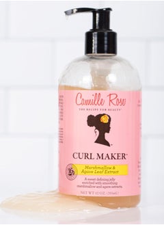 Camille Rose Curl Maker Jelly 12oz Nourishing & Defining Gel for Coily, Curly & Wavy Hair Natural & Clean Formula  - Image 3