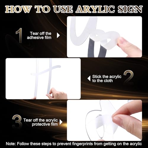 Yousoontic Happy Birthday Sign for Backdrop Large Happy Birthday Sticker Letter Acrylic Mirror Decal for Balloon Arch Party Sign Wall, Peel Off the Acrylic Film(23 x 20 Inches,Classic,Silver) - Image 3