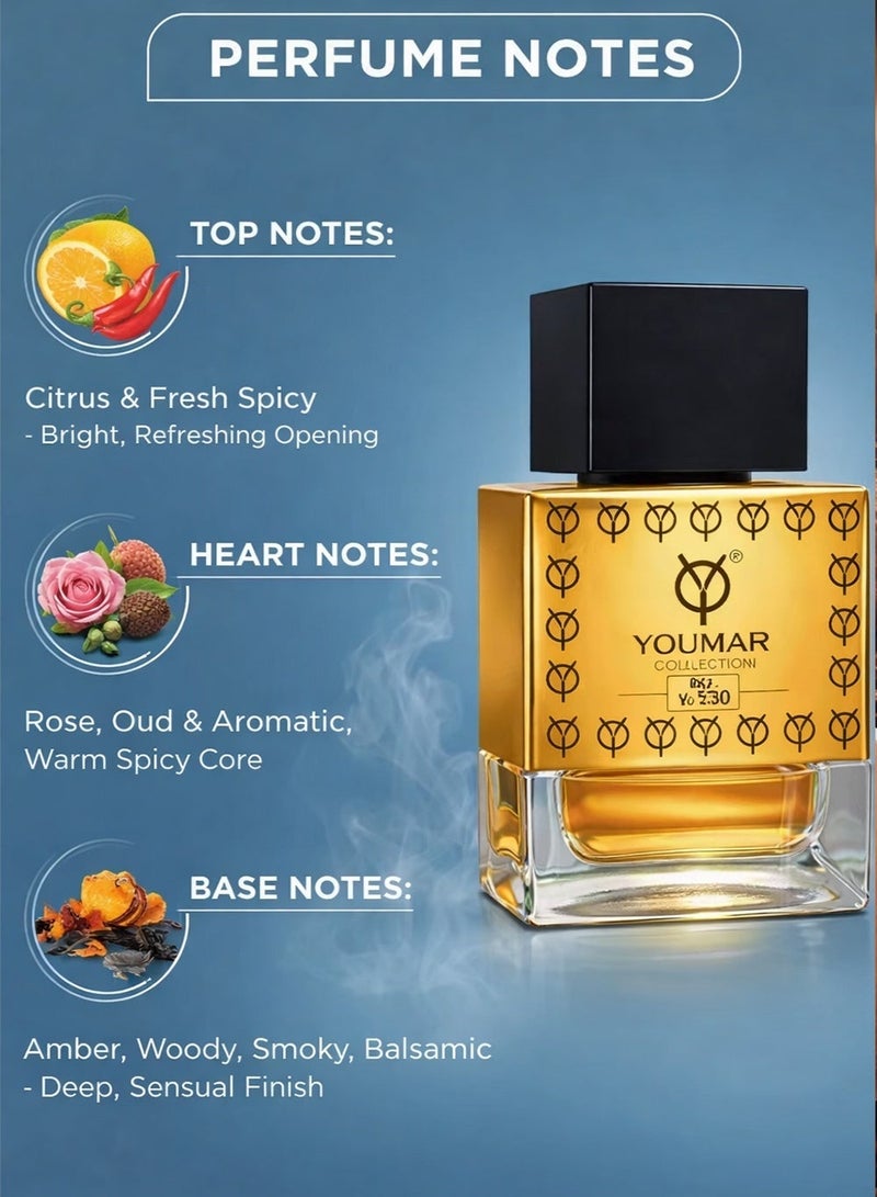 YOUMAR Luxury Oud Perfume for Women | Youmar Collection No. 5530 (25ml) | Warm Spicy & Woody Long-Lasting Fragrance - Image 2