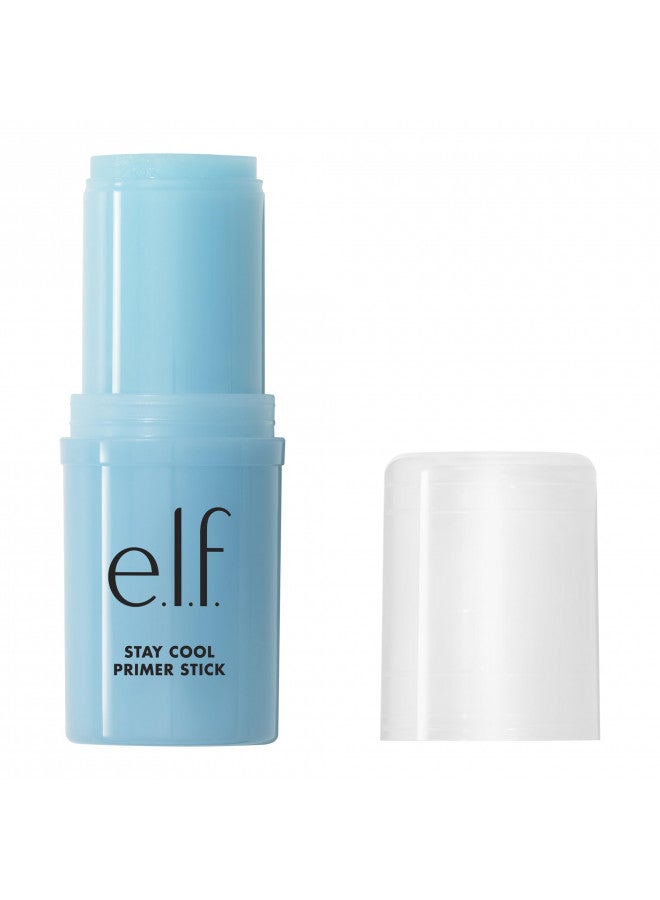 إلف Stay Cool Primer Stick, Hydrating Gel Primer Preps Skin For Makeup, Imparts A Cooling Feel, Infused With Aloe Water, Vegan & Cruelty-Free Blue - Image 1
