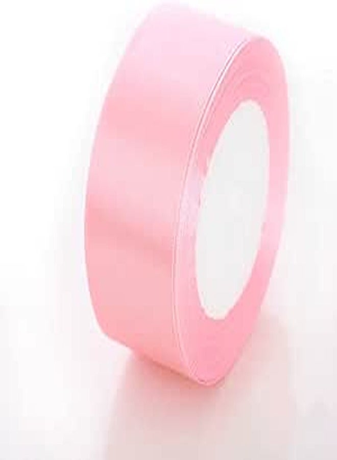 Ribbon, 22 Metres Satin Ribbons, Solid Color Diy Crafts Handmade Ribbons,04 Light Pink,25mm
