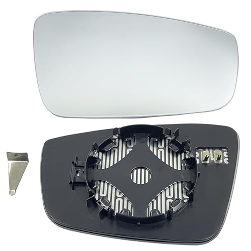 VW Passenger Side Heated Mirror Glass Compatible with 20112018 Volkswagen VW Passat Beetle Jetta Power Convex Right Side Mirror with Rear Holder