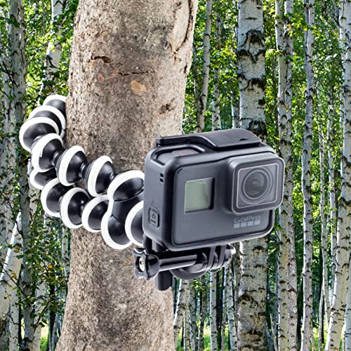 Digicharge 10" Octopus Flexible Action Cam Tripod – Fits GoPro Hero 14, 13, 12, Max, DJI Osmo Action 5/4 & More – Wrap-Around Camera Stand 360° Ball Head for Tabletop, Uneven Surfaces & Outdoor - Image 5