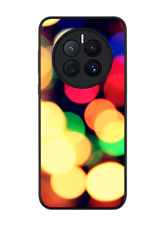 Stylizedd Rugged Black edge case for Huawei Mate 50 Slim fit Soft Case Flexible Rubber Edges Anti Drop TPU Gel Thin Cover - City Lights - Image 1