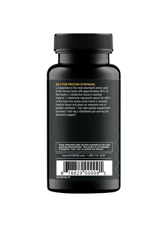 Nugenix Essentials L-Glutamine, 1500mg 100% Botanical L-Glutamine Amino Acid, Protein Synthesis, Supports Cellular Function, 60 Capsules - Image 3