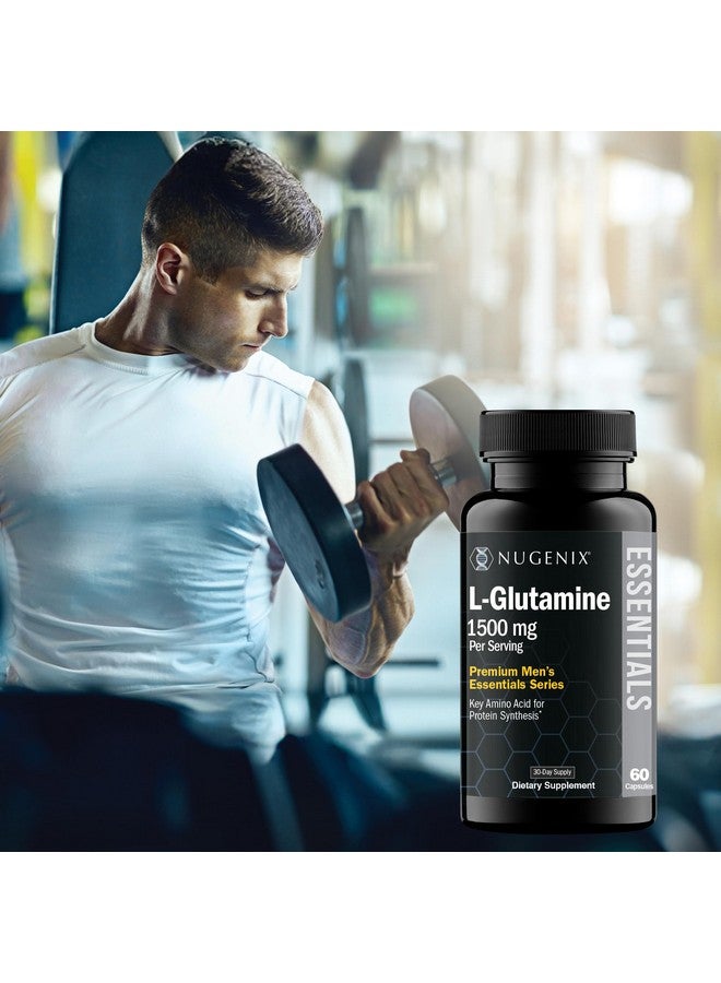 Nugenix Essentials L-Glutamine, 1500mg 100% Botanical L-Glutamine Amino Acid, Protein Synthesis, Supports Cellular Function, 60 Capsules - Image 4