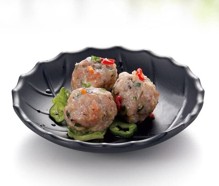 miRim Melamine Leaf Plate/Platter for All Occasions (Set of 6) - Black - Image 3