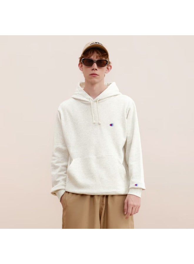 Champion Champion Embroidered Sweatshirt For Men And Women, Trendy Retro Hoodie [small C Hooded Style] Off-white L  - Image 3