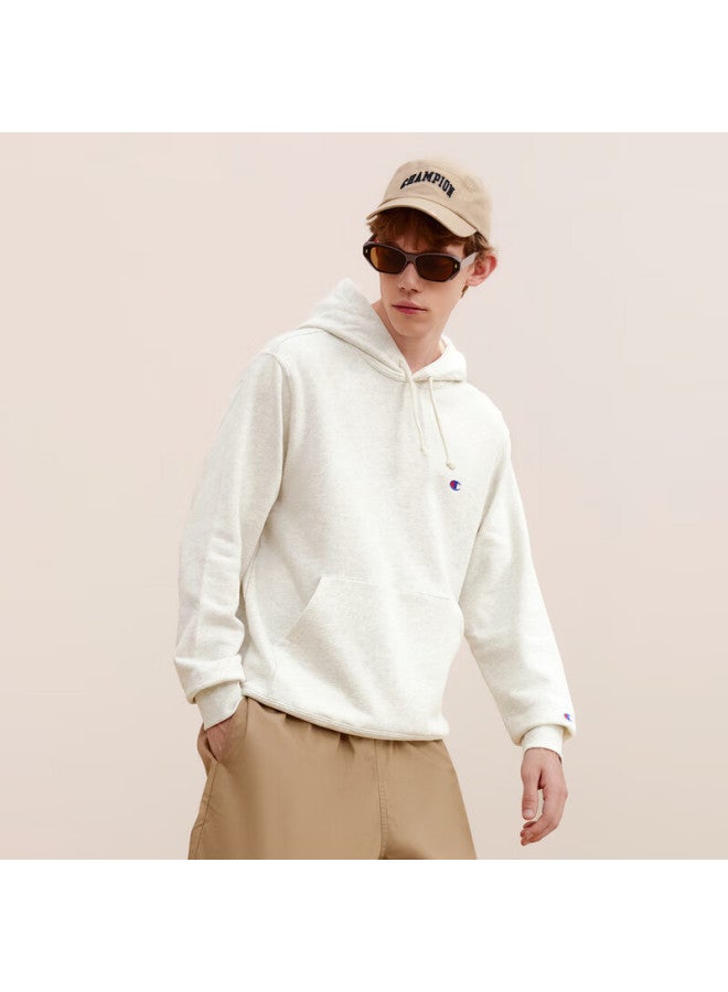 Champion Champion Embroidered Sweatshirt For Men And Women, Trendy Retro Hoodie [small C Hooded Style] Off-white L  - Image 4