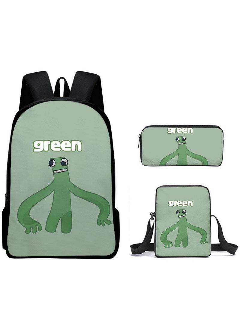 Generic - Cartoon anime backpack for primary and secondary school students, large capacity casual lightweight backpack, cartoon shoulder bag, pencil case, pencil case, and pencil case - Image 1