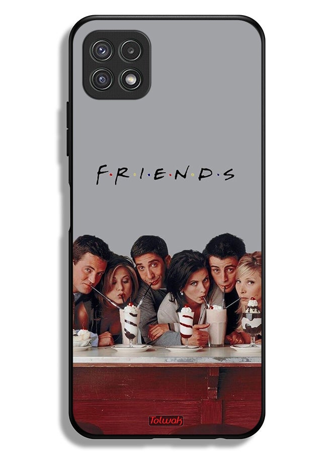 Tolwak Samsung Galaxy A22 5G Protective Case Cover F R I E N D S - Image 1
