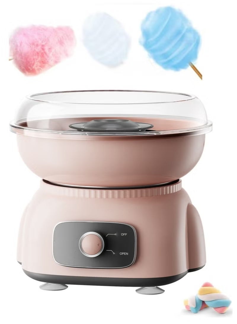 WALALLA Cotton Candy Machine Candy Floss Machine Household Children DIY Efficient Electric Heating Gift Fun Handmade Toys for kids Food Grade Splash Proof Suitable for Birthdays and Gatherings,Pink - Image 1