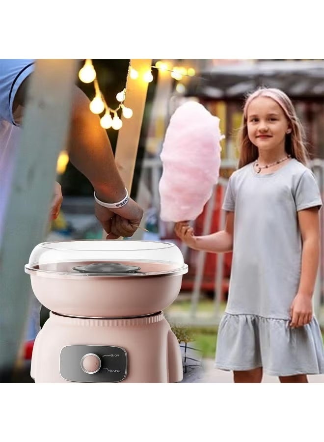 WALALLA Cotton Candy Machine Candy Floss Machine Household Children DIY Efficient Electric Heating Gift Fun Handmade Toys for kids Food Grade Splash Proof Suitable for Birthdays and Gatherings,Pink - Image 2