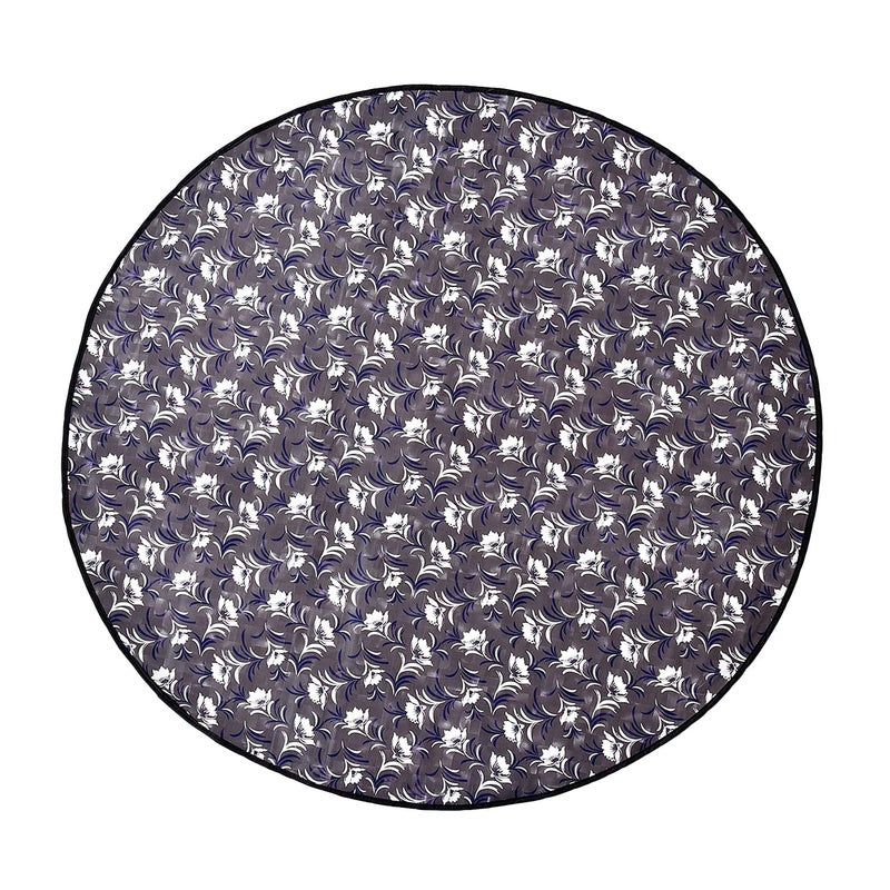 Khushimit Khushimit Water Resistant Baby Bed Sheet Protector Baby Enjoy Food on Bed with Playing Baby Playing Sheet Picnic Mat for Baby with Stain Resistant Size 3636 Inch DesignKM1005  - Image 4
