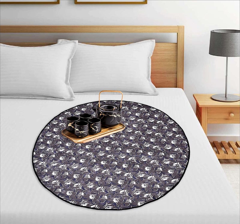 Khushimit Khushimit Water Resistant Baby Bed Sheet Protector Baby Enjoy Food on Bed with Playing Baby Playing Sheet Picnic Mat for Baby with Stain Resistant Size 3636 Inch DesignKM1005  - Image 5
