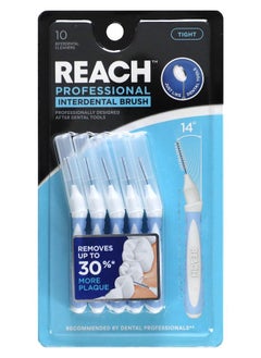 REACH Professional Interdental Brush Tight 10 Interdental Cleaners 