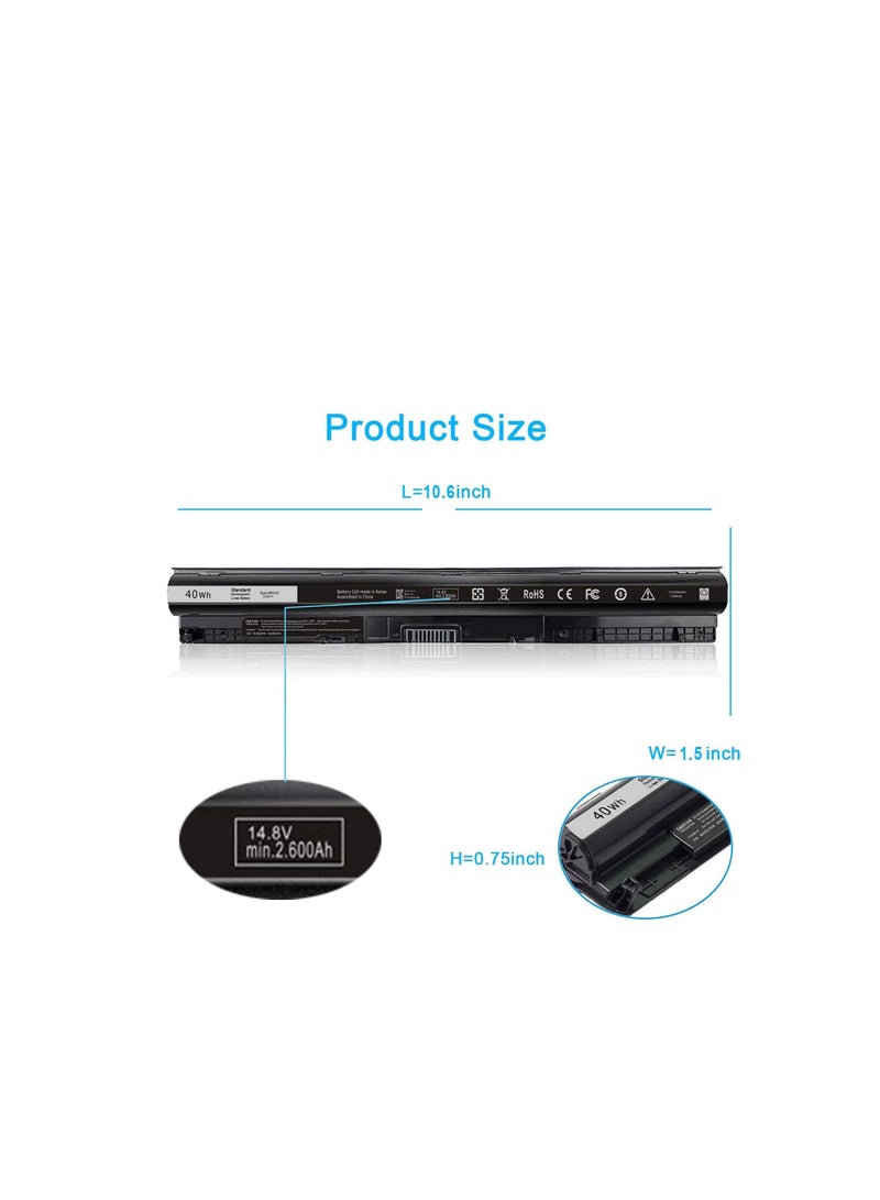 Terabyte بطارية نوع 40WH M5Y1K 14.8V متوافقة مع ديل إنسبيرون 15 5555 5558 5559 3558 14 3451 5458 17 5755 5758 5759 فوسرو 3451 3458 3558 451-bbmg WKRJ2 - Image 3