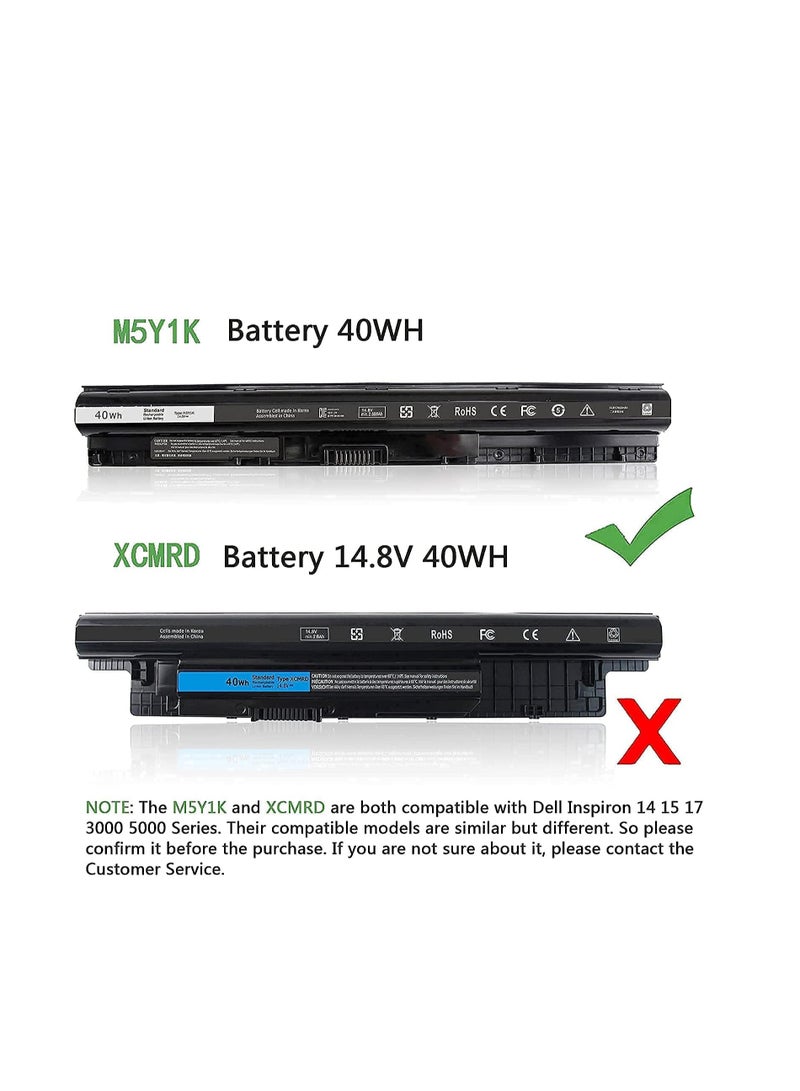 Terabyte بطارية نوع 40WH M5Y1K 14.8V متوافقة مع ديل إنسبيرون 15 5555 5558 5559 3558 14 3451 5458 17 5755 5758 5759 فوسرو 3451 3458 3558 451-bbmg WKRJ2 - Image 2
