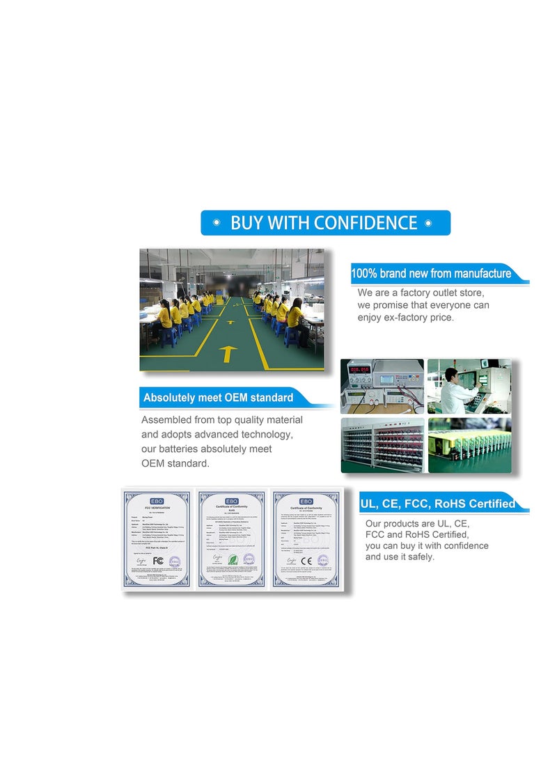 Terabyte بطارية نوع 40WH M5Y1K 14.8V متوافقة مع ديل إنسبيرون 15 5555 5558 5559 3558 14 3451 5458 17 5755 5758 5759 فوسرو 3451 3458 3558 451-bbmg WKRJ2 - Image 5