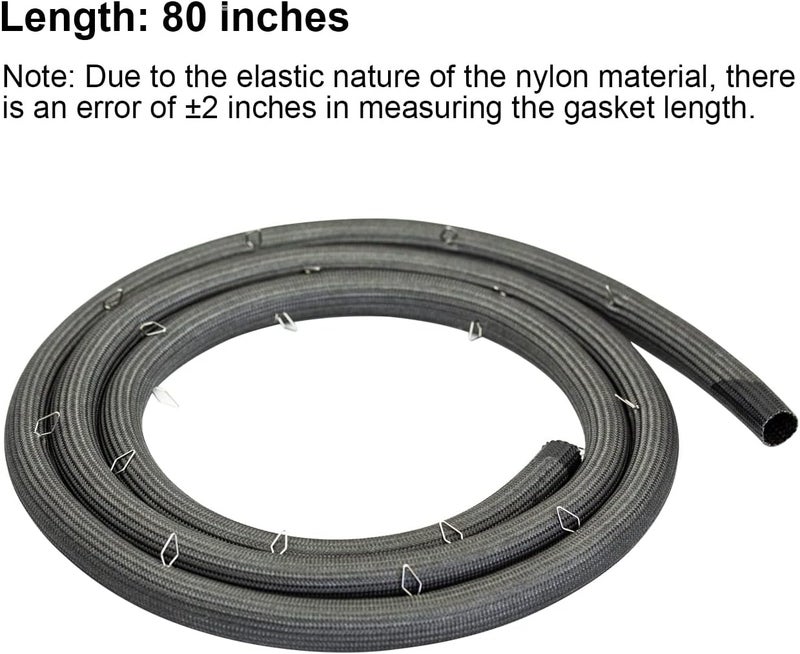 FBULWSEC WB04T10086 WB04T10001 Range Oven Door Gasket for GE Kenmore, Electric Range Oven Door Gasket Replace AP5789989 PS8753695 3024960 - Image 5