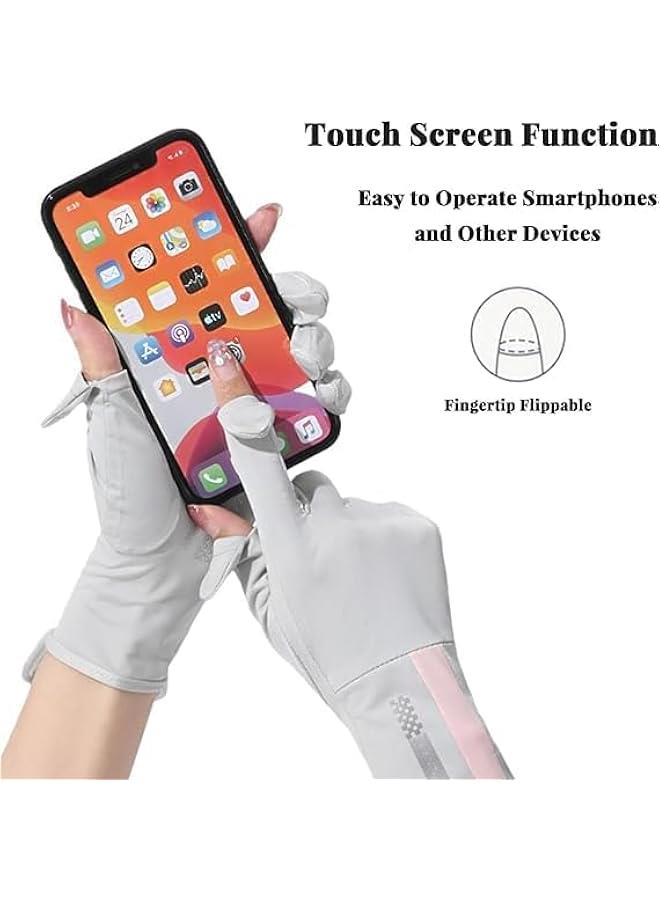 RYNX Women UV Sun Protection Gloves Full Finger Touchscreen Non Slip Gloves Driving Gloves Breathable Summer Outdoor for Women - Image 2
