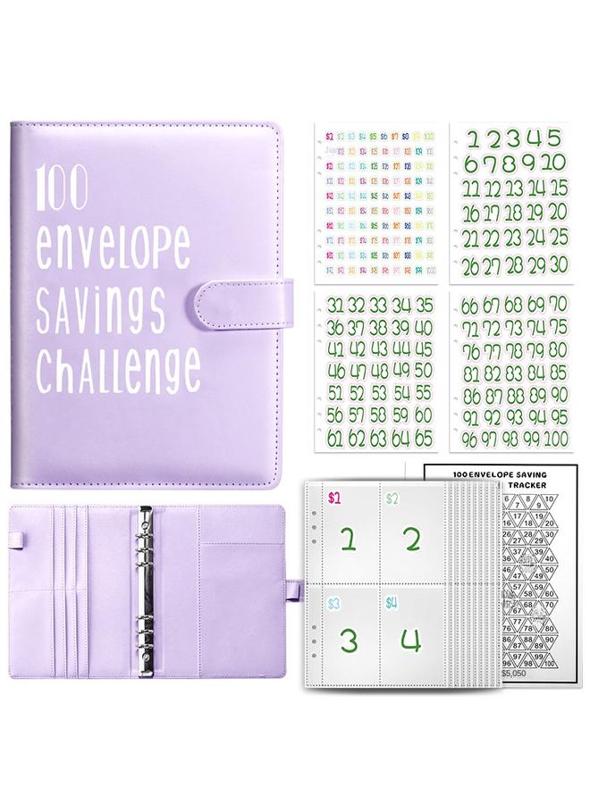 Bluejw Loose-leaf Ben Couple 100 Days Challenge Saving Money Saving Notebook Loose-leaf Handbook  - Image 2