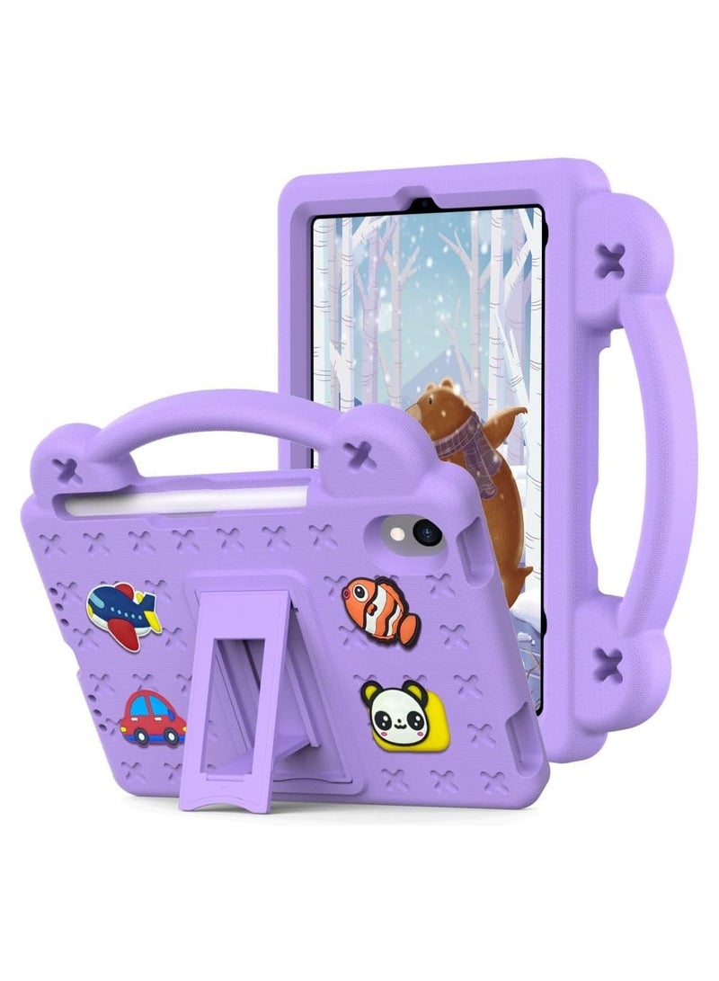 general Kid's Case for iPad Mini 7 (A17 Pro) 2024 Mini 6 2021 8.3-inch EVA Shock Grip Kid-Friendly Case with Foldable Stand and Removable Cartoon Doll - Image 1