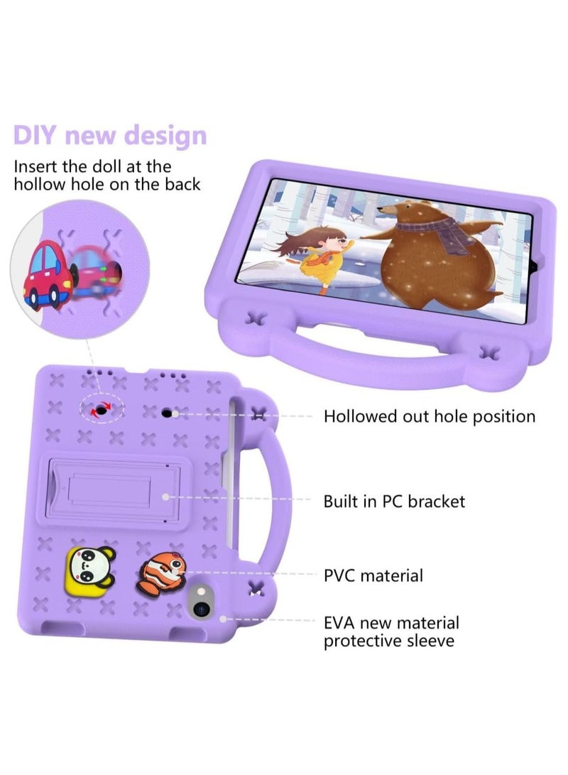 general Kid's Case for iPad Mini 7 (A17 Pro) 2024 Mini 6 2021 8.3-inch EVA Shock Grip Kid-Friendly Case with Foldable Stand and Removable Cartoon Doll - Image 4