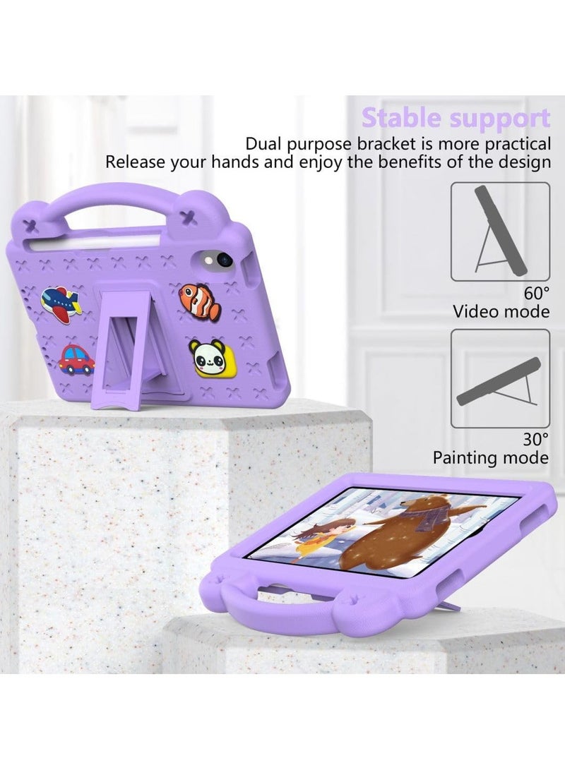 general Kid's Case for iPad Mini 7 (A17 Pro) 2024 Mini 6 2021 8.3-inch EVA Shock Grip Kid-Friendly Case with Foldable Stand and Removable Cartoon Doll - Image 5