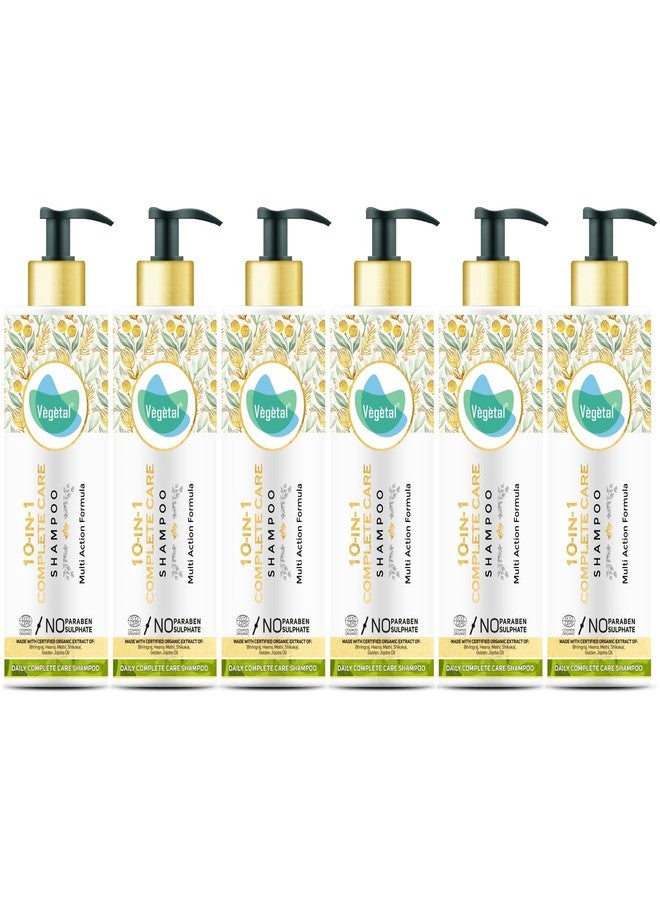 فيجيتال شامبو نباتي 10 في 1 للعناية الكاملة، خالٍ من البارابين، لنمو الشعر والتحكم في تقصف الأطراف (عبوة من 6) 200 غرام لكل عبوة - Image 2