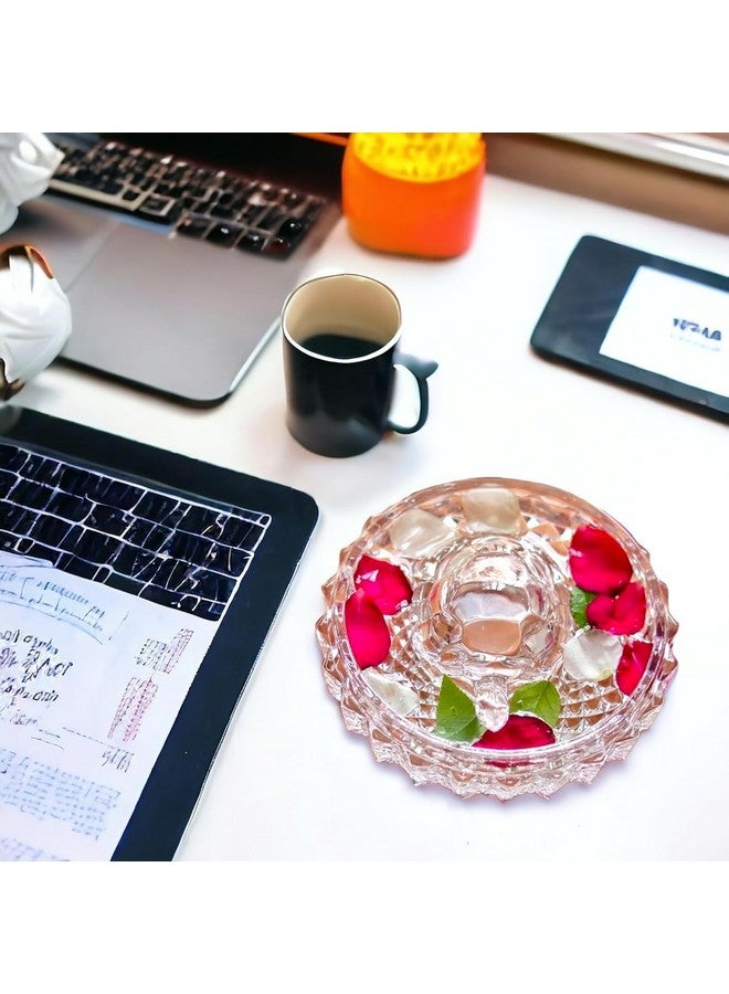 VILON Vastu Feng Shui Crystal Turtle Tortoise with Crystal Plate for Good Luck Feng Shui Turtle (Medium) - Image 5