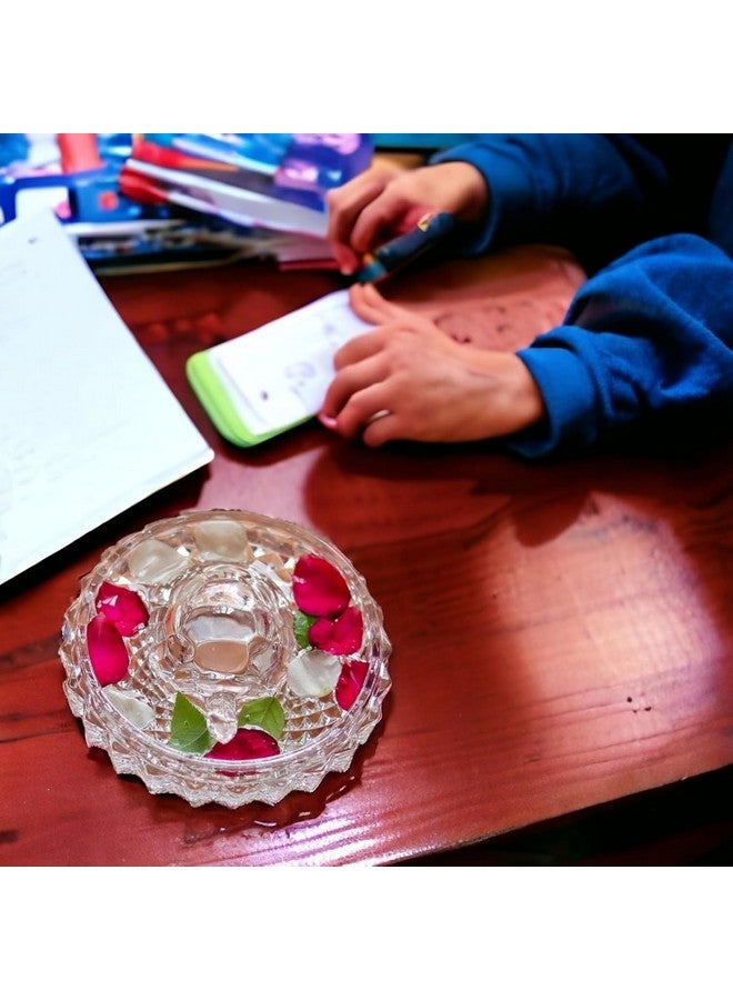 VILON Vastu Feng Shui Crystal Turtle Tortoise with Crystal Plate for Good Luck Feng Shui Turtle (Medium) - Image 4