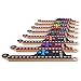 Medikaison Interlocking Wood Jokers Board Game28 Player Marbles and Jokers Game for AdultsPerfect Family and Party Gift with 4 Decks of Cards Brown and Black - Image 2
