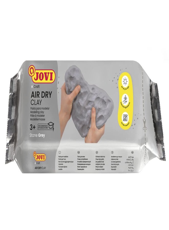 Jovi Air-Dry Modeling Clay; 8.8 oz. Grey, Non-staining, Perfect for Arts and Crafts Projects - Image 2