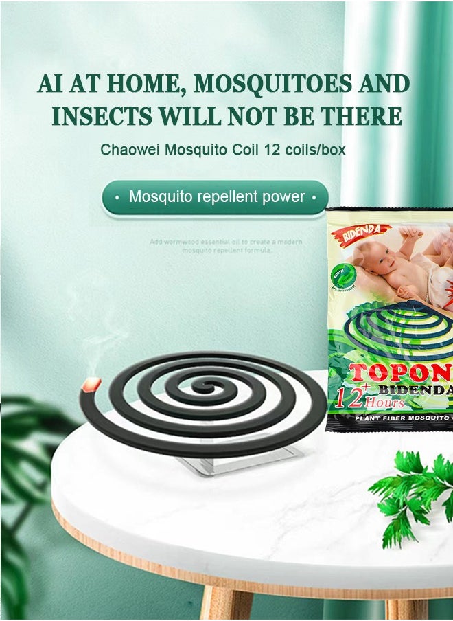 TOPONE - 30 Piece Mosquito Repellent Spiral Coils for Camping Trips Backyards Indoor or Outdoor Activities Use - Image 1